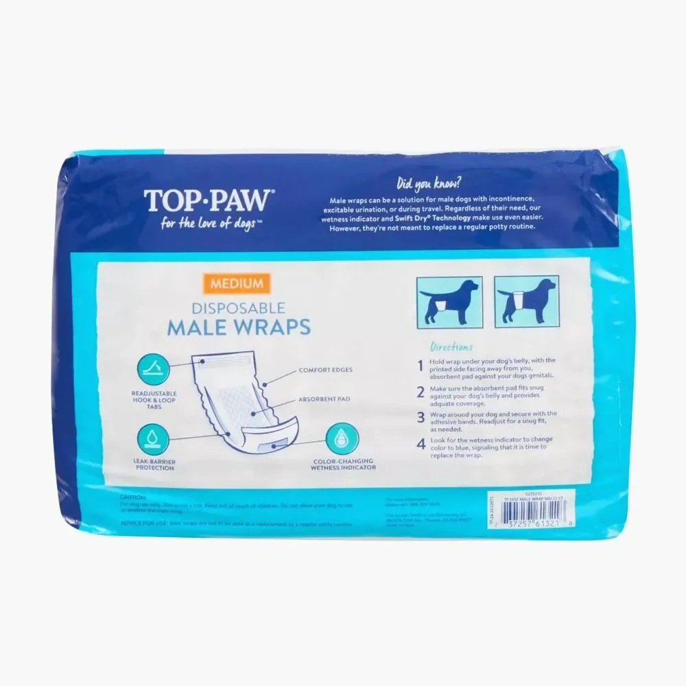 Male Doggie Diaper Disposable Wraps